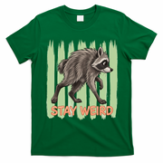 Funny Cute Jimothy The Raccoon Stay Weird T-Shirt - Irish Green