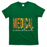 Funny Cute Medical Assistant Leopard Fall Autumn Lovers Thanksgiving T-Shirt - Green