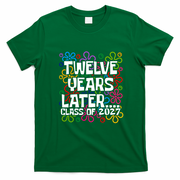 Funny Class Of 2027 Senior Twelve Years Later Back To School T-Shirt - Irish Green