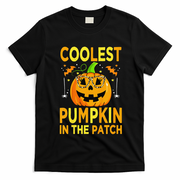 Funny Coolest Pumpkin In The Patch Funny Halloween T-Shirt - Black