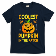 Funny Coolest Pumpkin In The Patch Funny Halloween T-Shirt - Navy Blue