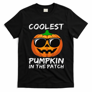 Funny Coolest Pumpkin In The Patch Halloween Funny T-Shirt - Black