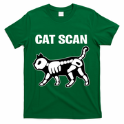 Funny Cat Scan Ct Scan Cat Xgiftray Pun Sarcastic Rad Tech Gift Meaningful Gift T-Shirt - Green