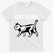 Funny Cat Scan Ct Scan Cat Xgiftray Pun Sarcastic Rad Tech Gift Meaningful Gift T-Shirt - White