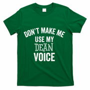 Funny Dean College University Department Promotion T-Shirt - Green