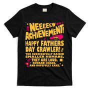 Fathers Day Gamer Dad Achievement Funny Lit RPG Gift T-Shirt - Black