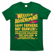 Fathers Day Gamer Dad Achievement Funny Lit RPG Gift T-Shirt - Green