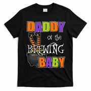 Funny Daddy Of Brewing Baby Halloween Theme Baby Shower Spooky T-Shirt - Black