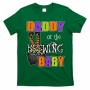 Funny Daddy Of Brewing Baby Halloween Theme Baby Shower Spooky T-Shirt - Irish Green