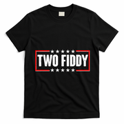 Funny Distressed Two Fiddy Celebrate 250 Years American USA Birthday Anniversary T-Shirt - Black