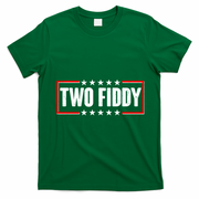 Funny Distressed Two Fiddy Celebrate 250 Years American USA Birthday Anniversary T-Shirt - Irish Green