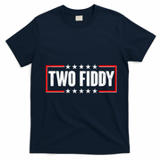 Funny Distressed Two Fiddy Celebrate 250 Years American USA Birthday Anniversary T-Shirt - Navy Blue