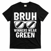 Field Day Team Spirit Bruh Winners Wear Green T-Shirt - Black