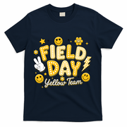Field Day Yellow Team School Game Competiion T-Shirt - Navy