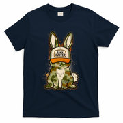 Funny Easter Egg Hunter Camouflage Bunny Rabbit T-Shirt - Navy