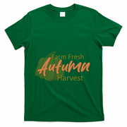 Farm Fresh Autumn Harvest Theme T-Shirt - Green