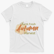 Farm Fresh Autumn Harvest Theme T-Shirt - White