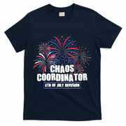 Funny Fireworks Chaos Coordinator 4th Of July Division T-Shirt - Navy