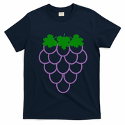 Funny Fruit Grapes Halloween Costume Funny Funny T-Shirt - Navy Blue