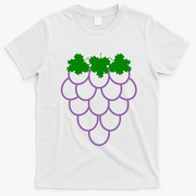 Funny Fruit Grapes Halloween Costume Funny Funny T-Shirt - White