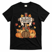Fall For Jesus Thanksgiving Autumn T-Shirt - Black