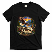 Fly Free Jackie Bald Eagle RIIP T-Shirt - Black