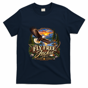 Fly Free Jackie Bald Eagle RIIP T-Shirt - Navy Blue