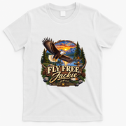 Fly Free Jackie Bald Eagle RIIP T-Shirt - White