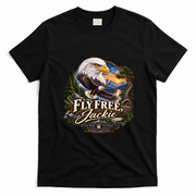 Fly Free Jackie Eagle Big Bear California National Park & Lake T-Shirt - Black
