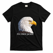 Fly Free Jackie Bald Eagle T-Shirt - Black