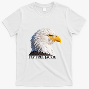 Fly Free Jackie Bald Eagle T-Shirt - White
