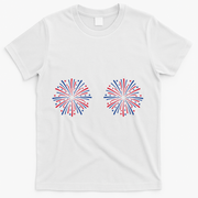 Funny Fourth Of July Fireworks T-Shirt - White