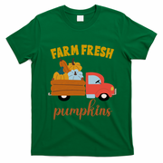 Farm Fresh Pumpkins Fall Vintage Truck T-Shirt - Irish Green