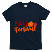 Fall Festival Pumpkin Halloween T-Shirt - Navy
