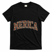 Fast Food Pattern Merica T-Shirt - Black