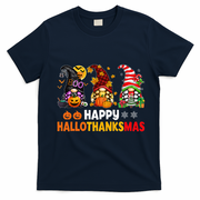Festive Gnome Decorations for the Holiday Season T-Shirt - Navy Blue