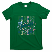 Fourth Grade Floral Print Fun Back To School Vintage Retro T-Shirt - Irish Green