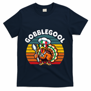Funny Gobblegool Italian Gobble Turkey Day Fall Thanksgiving T-Shirt - Navy