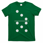 Funny Group Matching Halloween Costume Domino Dominoes 35 T-Shirt - Irish Green