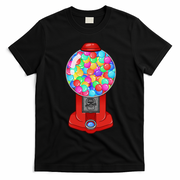 Funny Gumball Machine Halloween Gum Dispenser Easy Costume T-Shirt - Black