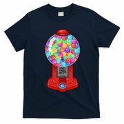 Funny Gumball Machine Halloween Gum Dispenser Easy Costume T-Shirt - Navy Blue