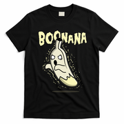 Funny Halloween Boonana Ghost Banana T-Shirt - Black