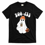 Funny Halloween Boo Jee Ghost Ing Coffee Cool Gift T-Shirt - Black