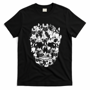 Funny Halloween Costume Skull French Bulldog Dog Lover T-Shirt - Black