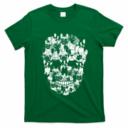Funny Halloween Costume Skull French Bulldog Dog Lover T-Shirt - Irish Green