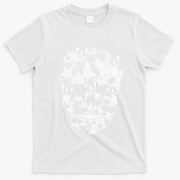 Funny Halloween Costume Skull French Bulldog Dog Lover T-Shirt - White