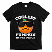 Funny Halloween Coolest Pumpkin In The Patch Gift T-Shirt - Black