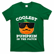 Funny Halloween Coolest Pumpkin In The Patch Gift T-Shirt - Green