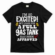 Funny High Gas Price Joke Meme T-Shirt - Black