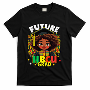Future Hbcu Grad Black Girl Afro Black History Month T-Shirt - Black